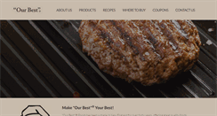 Desktop Screenshot of ourbestfoods.com