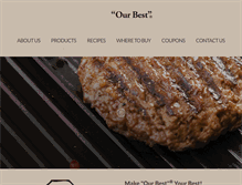 Tablet Screenshot of ourbestfoods.com
